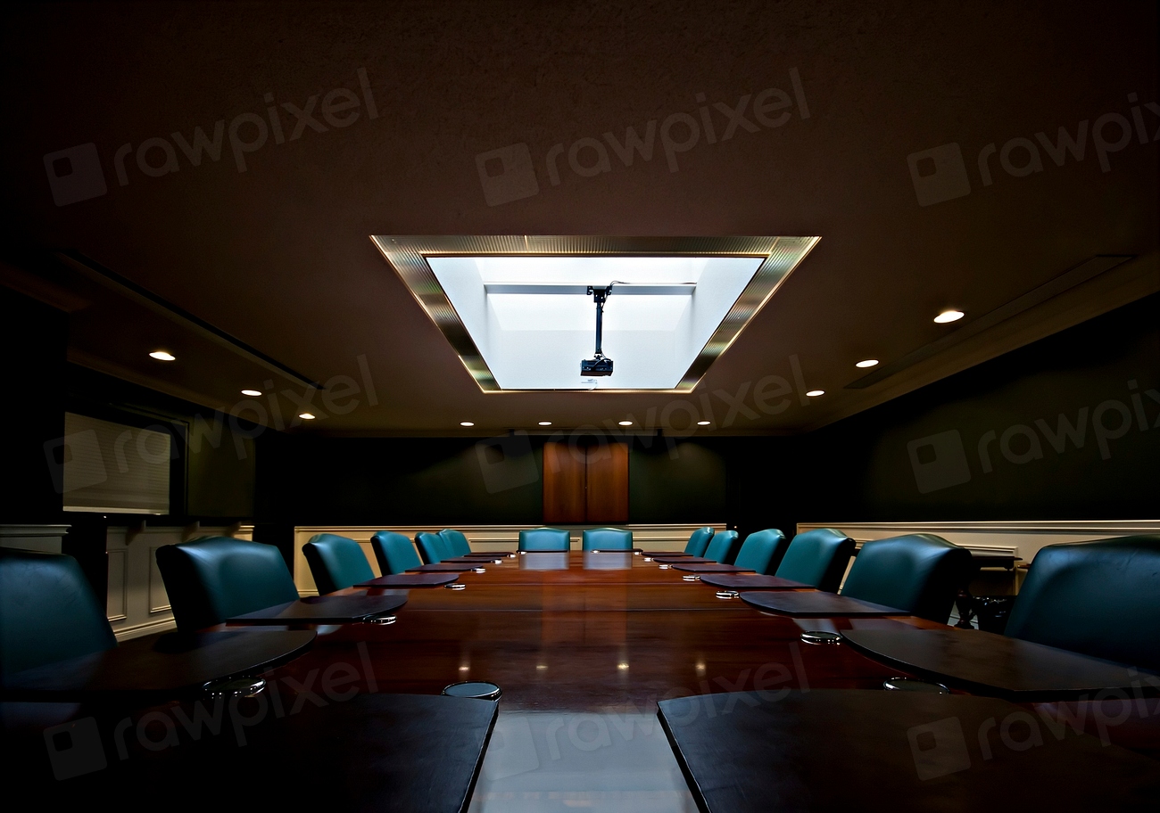Conference room ready for a business meeting